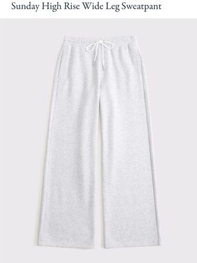 Abercrombie Sunday Wide Leg High-Rise Sweatpant